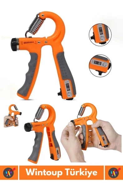 Özel Üretim El Bilek Kol Güçlendirici Kas Yapma Ayarlanabilir Sayaçlı Bilek Güçlendirme Yayı 5-60 Kg - 2