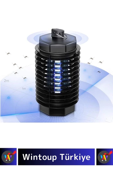 Premium Prizli Asmalı Az Yer Kaplayan Elektrikli Cihaz Cız Lamba Mor Işık Kara Sivri Sinek Öldürücü - 3