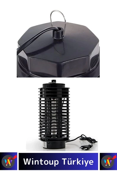 Premium Prizli Asmalı Az Yer Kaplayan Elektrikli Cihaz Cız Lamba Mor Işık Kara Sivri Sinek Öldürücü - 4