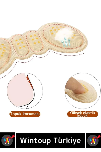 Premium Ayak Topuk Vurma Önleyici Taban Arkası Koruyucu Ayakkabı Daraltma Pedi 5 Mm 1 Çift - 5