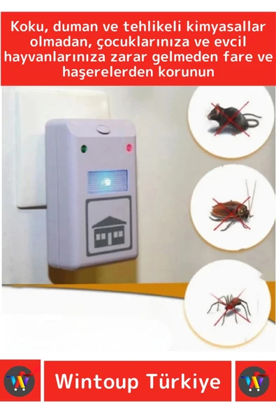 Özel Üretim Ekonomik Kimyasal İçermeyen Zararsız 220V Fare Kemirgen Haşere Kovucu Uzaklaştırıcı - 2