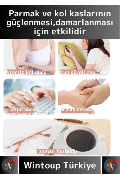 Premium Portable Dayanıklı Kas Gevşetme Parmak Bilek Güçlendirici Damar Belirginleştirici Lastik - 2