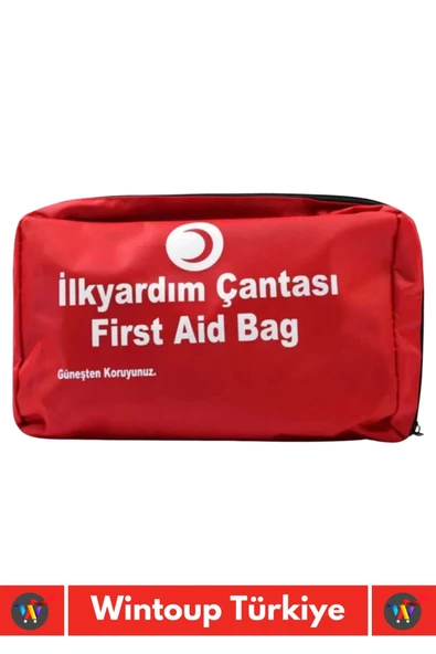 Premium Acil Müdahale Ev Iş Yeri Araç Oto Okul Deprem Doğal Afet Ecza Ilk Yardım Bez Çantalı Set - 3