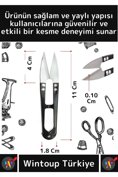 Premium Dayanıklı Paslanmaz Çelik Pratik Kamp Doğa Balık Yaylı Keskin Balıkçı İp Kesme Makası - 2