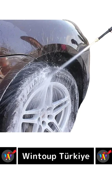 Özel Üretim Ayarlanabilir Başlıklı Güçlü Basınçlı Çok Fonksiyonlu Araba Bahçe Yıkama Tabancası - 6