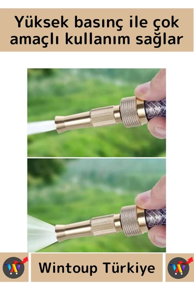 Özel Üretim Bahçe Araba Dış Cephe Balkon Yüksek Basınçlı Tazyikli Su Ayarlanabilir Hortum Başlığı - 2