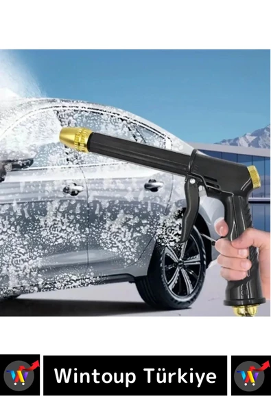 Özel Üretim Ayarlanabilir Başlıklı Güçlü Basınçlı Çok Fonksiyonlu Araba Bahçe Yıkama Tabancası - 3