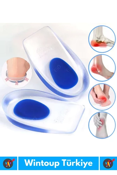 Premium Ergonomik Anatomik Boşluk Doldurucu Jel Düz Tabanlık Ark Destekli Silikon Ayak Tabanlığı 2li - 3