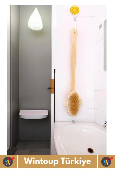 Özel Üretim %100 Doğal Yumuşak Selülit Önleyici Vücut Masajı Etkili Saplı At Kılı Banyo Duş Fırçası - 4