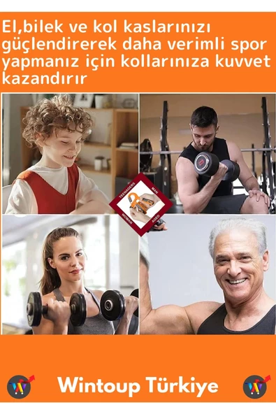 Özel Üretim El Bilek Kol Güçlendirici Kas Yapma Ayarlanabilir Sayaçlı Bilek Güçlendirme Yayı 5-60 Kg - 3