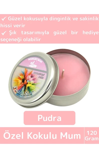 Premium Özel Metal Kutulu Arınma Huzur Meditasyon Yoga Esans Dekoratif Mum Oda Kokusu 120 Gram