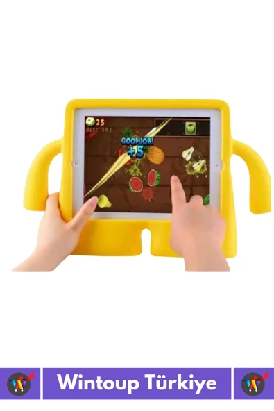 Premium Apple Samsung Uyumlu 11 Inch Silikon Yumuşak Tutacaklı Tam Koruma Kids Çocuk Tablet Kılıfı - 3