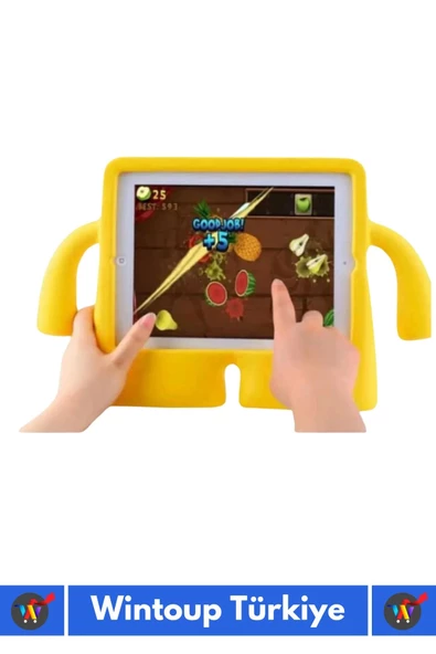 Premium Apple Ipad 7.8.9. Nesil 10.2 Inch Silikon Yumuşak Tutacaklı Tam Koruma Çocuk Tablet Kılıfı - 3