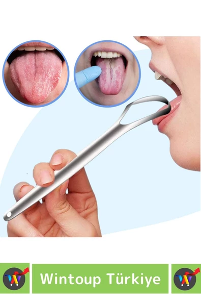 Özel Yüksek Kaliteli Paslanmaz Çelik Kolay Temizlenir Ağız Kokusu Önleyici Hijyenik Dil Temizleyici - 2