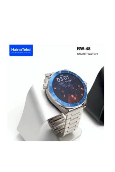 RW 48 Classic Series Amoled Ekran Watch With 3 Strap - Resim 2