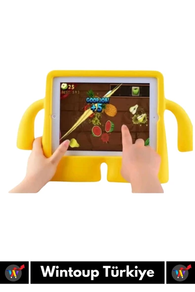 Premium Apple Ipad 7.8.9. Nesil 10.2 Inch Silikon Yumuşak Tutacaklı Tam Koruma Çocuk Tablet Kılıfı - 3