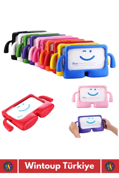 Premium Apple Samsung Uyumlu 11 Inch Silikon Yumuşak Tutacaklı Tam Koruma Kids Çocuk Tablet Kılıfı - 4