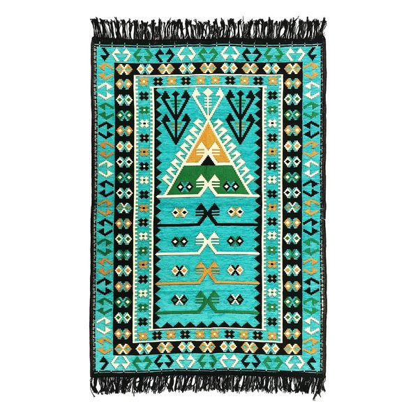 Shark Anadolu Seccade Kilim 6 Turkuaz