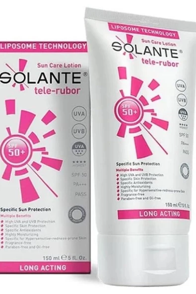 SOLANTE Tele-rubor Losyon Spf 50 150 ml