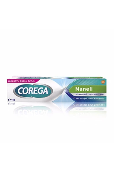 GSK Corega süper Diş Protezi Yapıştırıcı Naneli Krem 40 gr -(MİAD:10/2024)