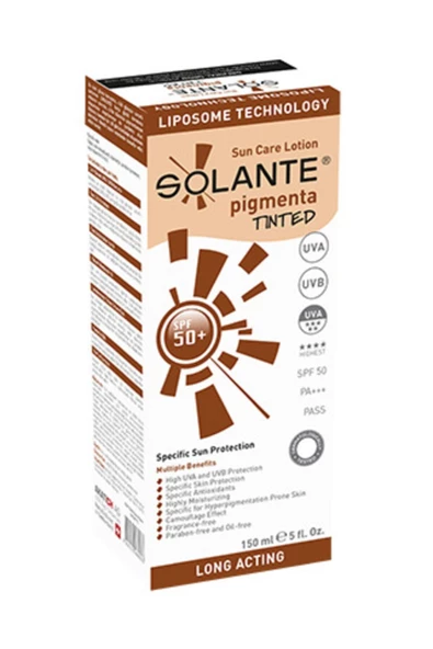 SOLANTE Yüksek Nemlendirici Spf 50+ Pigmenta Tinted