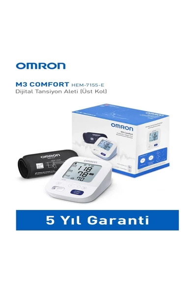 OMRON M3 Comfort 2 Kullanıcı Hafızalı Akıllı Manşetli Üst Koldan Ölçer Dijital Tansiyon Aleti