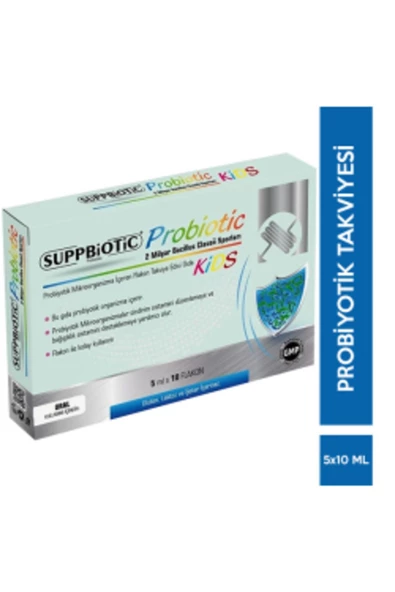 SUPPBİOTİC STD Suppbiotic Kids Probiyotik 10 Flakon x 5 ML ( TEKLİDİR )