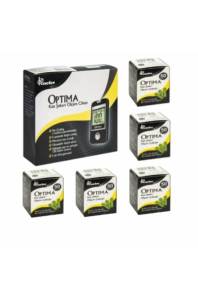 OPTİMA Seker Ölçüm Cihazı+250 Strip 5 Kutu