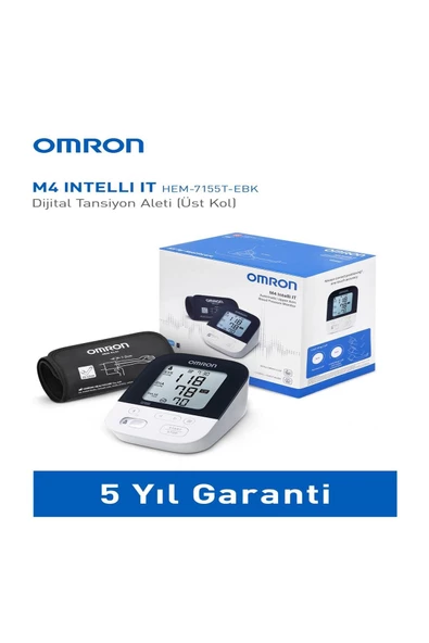 OMRON M4 Intelli It, 2 Kullanıcılı, Akıllı Telefonlar Ile Uyumlu Üst Koldan Ölçer Tansiyon Aleti