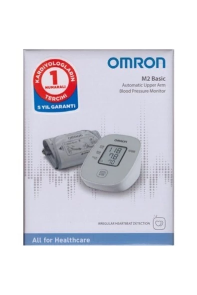 OMRON 5 Yıl Garanti M2 Basic Hem-7121j-e Üst Koldan Ölçme Elektronik Tansiyon Aleti