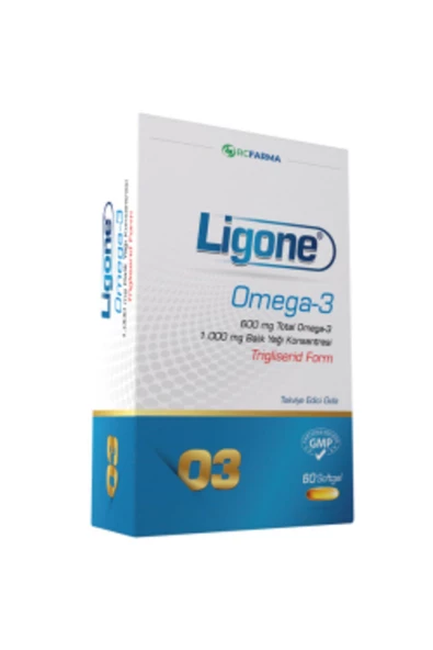 LİGONE STD Ligone Omega 3 60 Kapsül Balık Yağı Takviyesi ( TEKLİDİR )