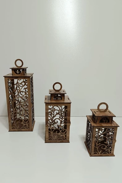 VEHER Ahşap Dekoratif Mumluk -  CT1026 MOSTAR - 7