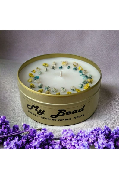 MY BEAD Soya Wax Portakal Kokulu Vegan Mumlar 180 Cc