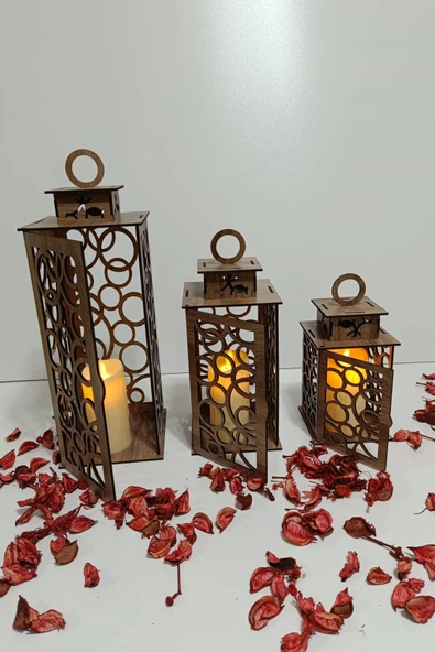 VEHER Ahşap Dekoratif Mumluk -  CT1024 MOSTAR - 7