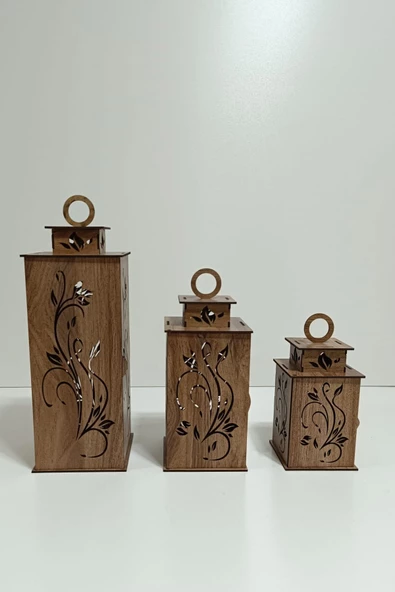 VEHER Ahşap Dekoratif Mumluk - 1028 MOSTAR - 6