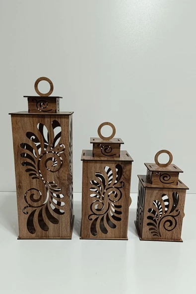 VEHER Ahşap Dekoratif Mumluk - CT1027 MOSTAR - 6