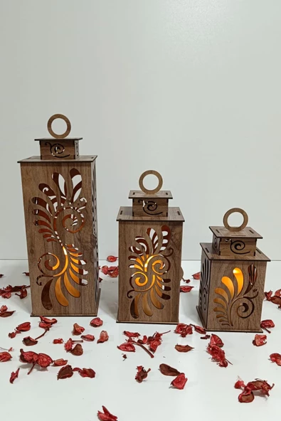 VEHER Ahşap Dekoratif Mumluk - CT1027 MOSTAR - 5