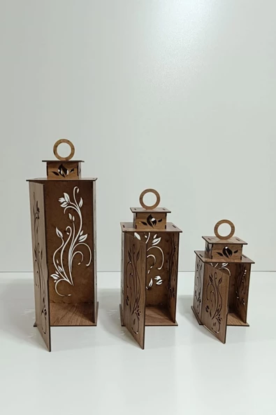 VEHER Ahşap Dekoratif Mumluk - 1028 MOSTAR - 7