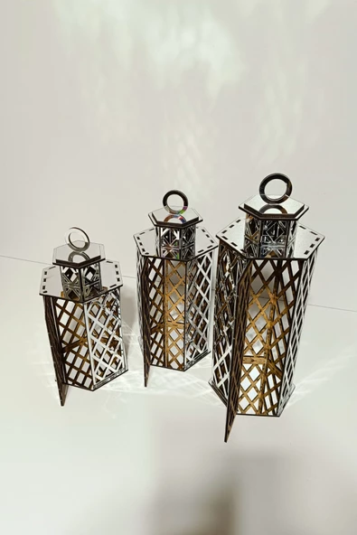 VEHER Gümüş Dekoratif Mumluk - CT4150 - 5