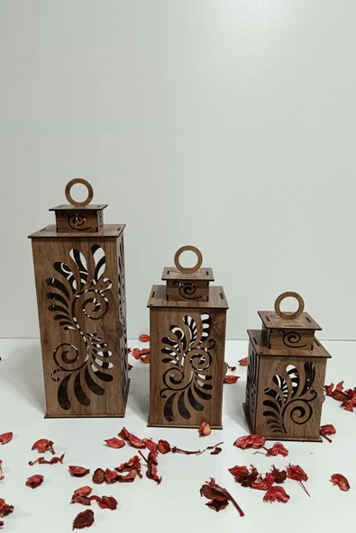 VEHER Ahşap Dekoratif Mumluk - CT1027 MOSTAR - 4