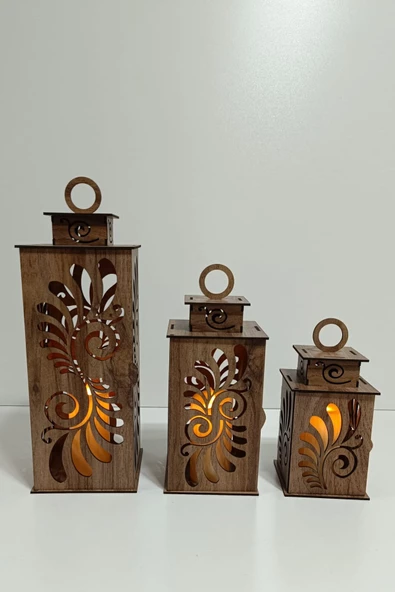 VEHER Ahşap Dekoratif Mumluk - CT1027 MOSTAR - 8