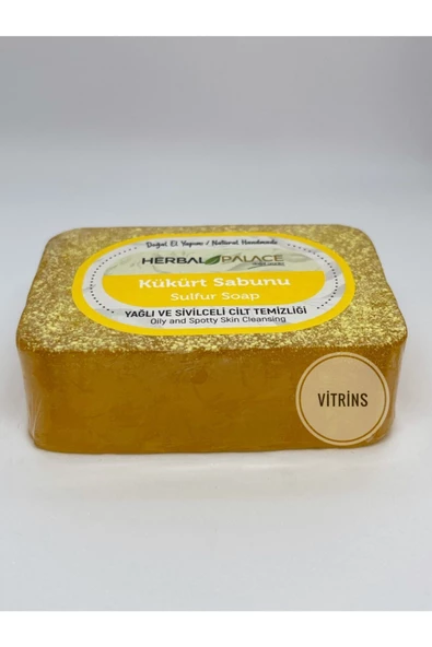 Herbal Palace   Kükürt Sabunu Yağlı Ve Sivilceli Cilt Temizliği Dogal Şeffaf Sabun - 4