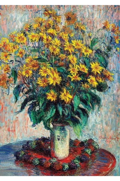 Art Puzzle Kudüs Enginar Çiçekleri, Claude Monet - 1000 Parça 5247 - 2