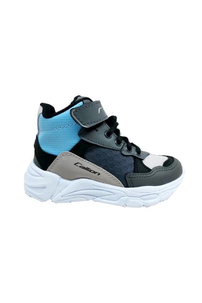 Callion 053-21 Deri Patik Çocuk Spor Ayakkabı Buz Füme Mavi - 2