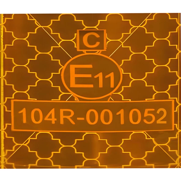 Tüvtürk Onaylı 5 Metre Sarı Parçalı Reflektörlü Reflektif Fosforlu Şerit Bant Kesikli İkaz Bandı - Resim 4