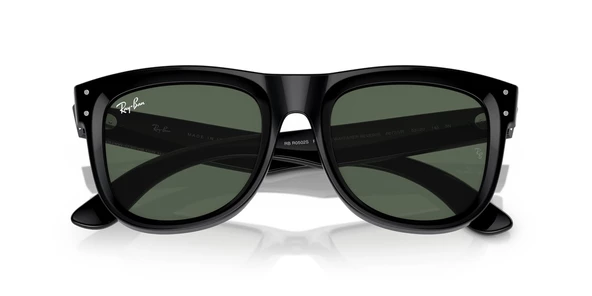 Ray-Ban Wayfarer Reverse Güneş Gözlüğü RBR0502S 6677VR Black Dark Green 50 Ekartman - 6