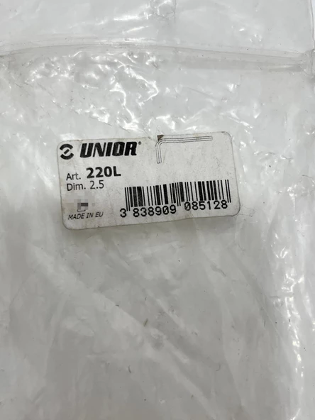 Unior 220L 6 Köşe Allen Anahtar 2,5mm (1 Adet) - 6