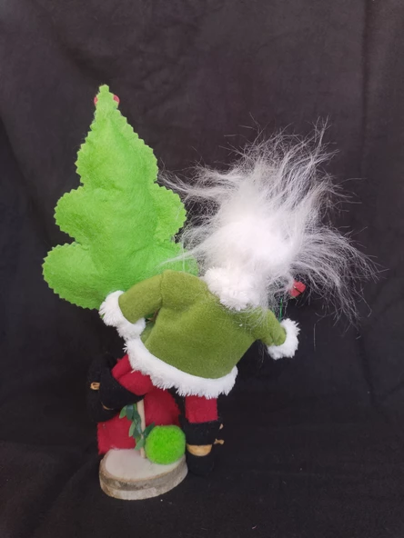 Tasarım komik Santa, Christmas ağaç.Ortalama 25 cm - 2