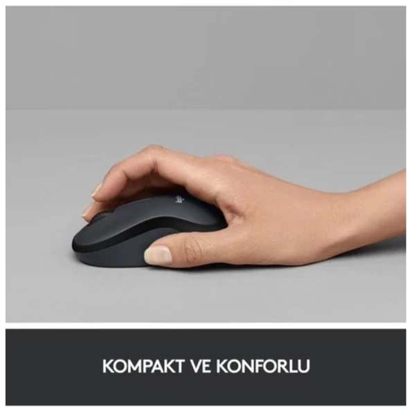 Logitech M220 Sessiz Kompakt Kablosuz Mouse - Siyah