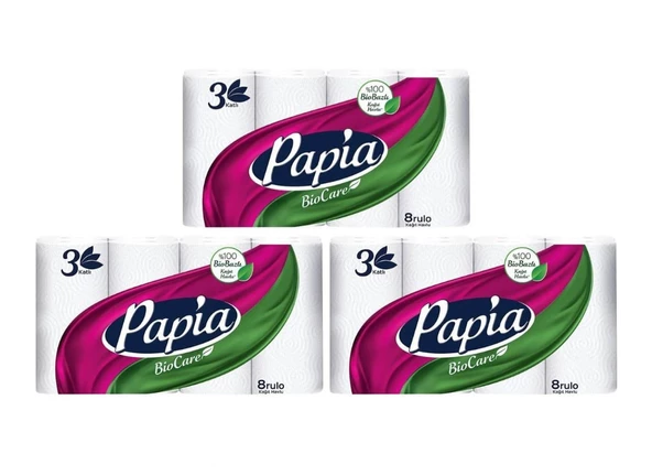 Papia Biocare Kağıt Havlu 24 Rulo